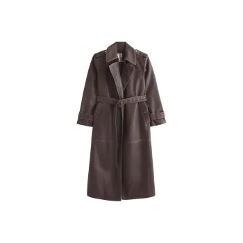 Abercrombie＆Fitch Trench Coats Women's Coffee