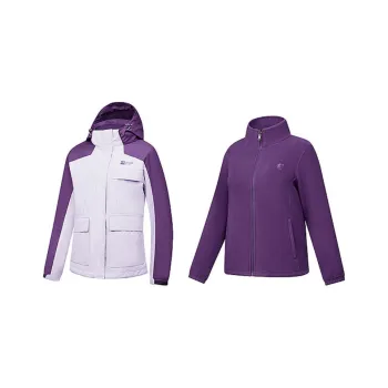 QIAODAN Trench Coat Women's Dawn Purple/Orchid Purple