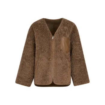 JESSYLINE Fur Women's Dark Coffee