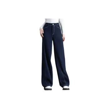 You Cow Me Pants Casual Pants Women's Navy Blue