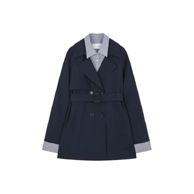 XWI Trench Coat Women's Navy Blue-0