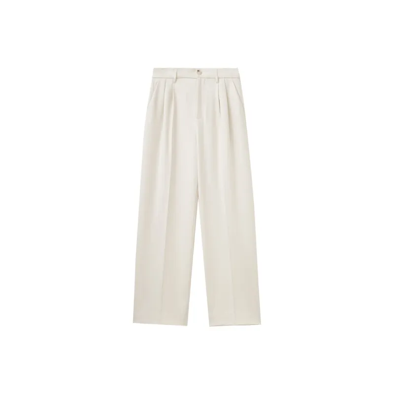 SHUIYUNJIAN Casual Pants Women's Ivory White-0
