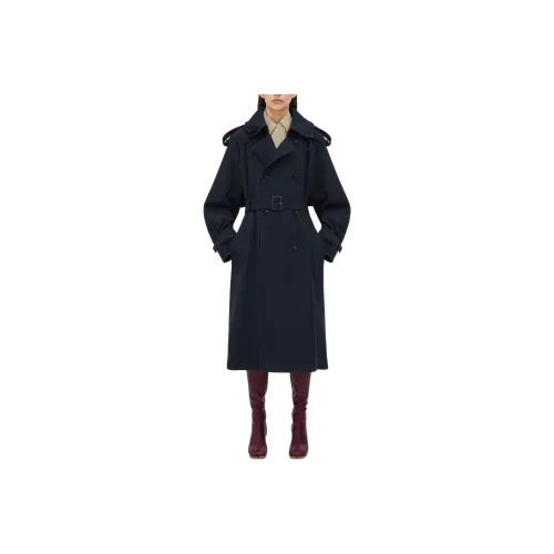 Bottega Veneta Double Breasted Belted Trench Coat