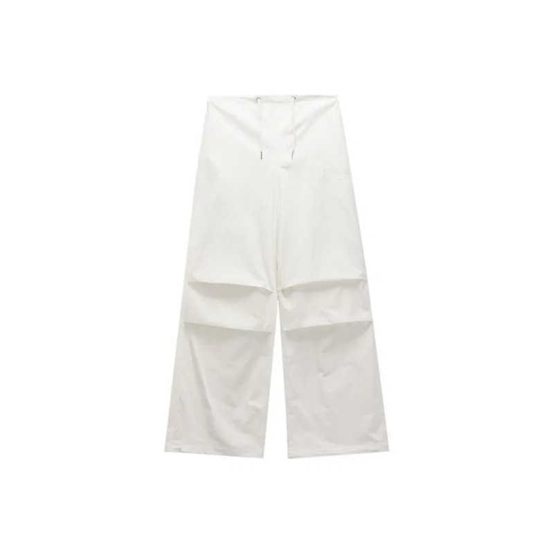 Ed Hardy SS25 Casual Pants Women's Ivory White-0