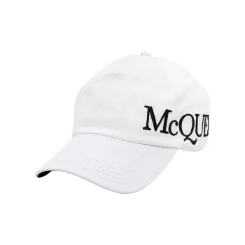 Alexander McQueen Logo embroidered Cotton Cap