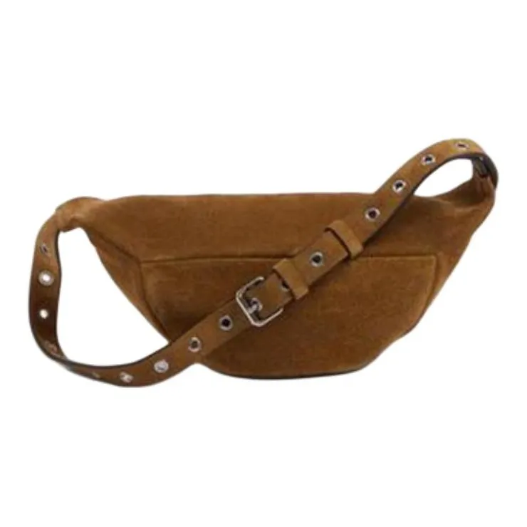 Valentino GARAVANI Suede Crossbody Fanny Pack Women's Brown-3