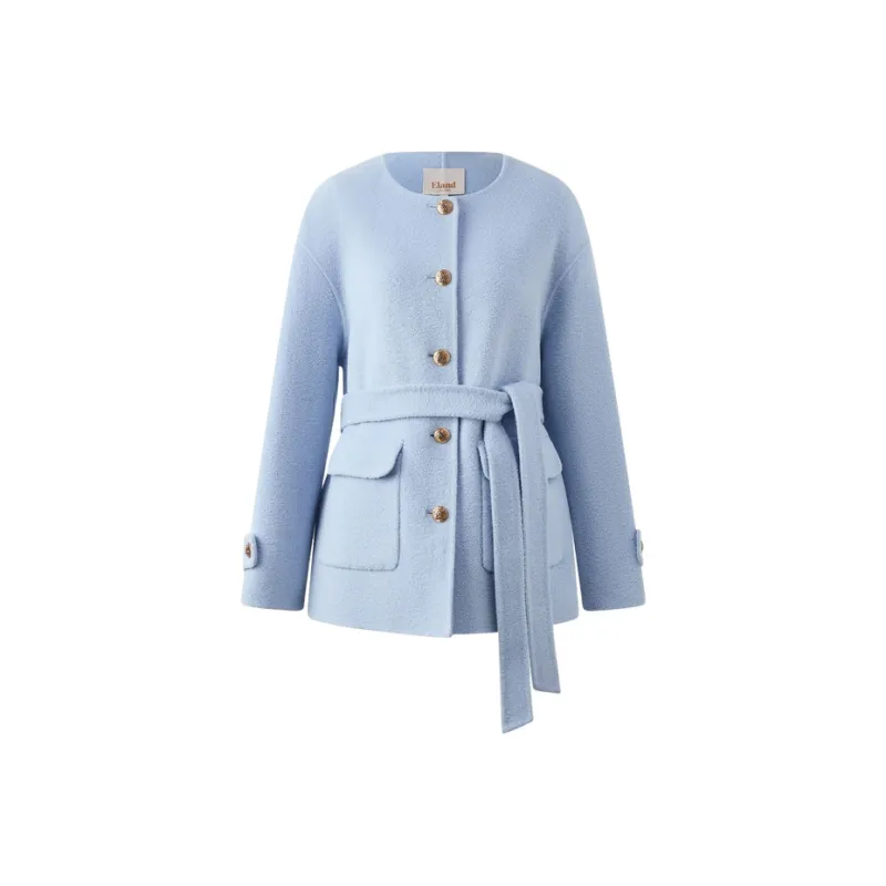 E.land Coats Women's Light Blue-0