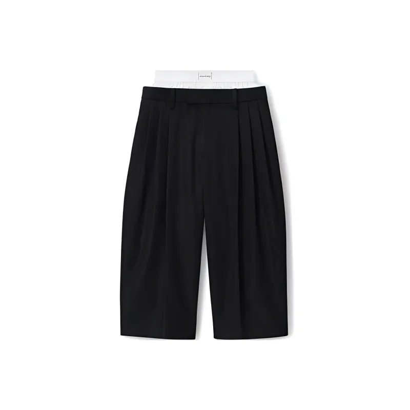 Alexander Wang Double waist Cropped Trousers-0