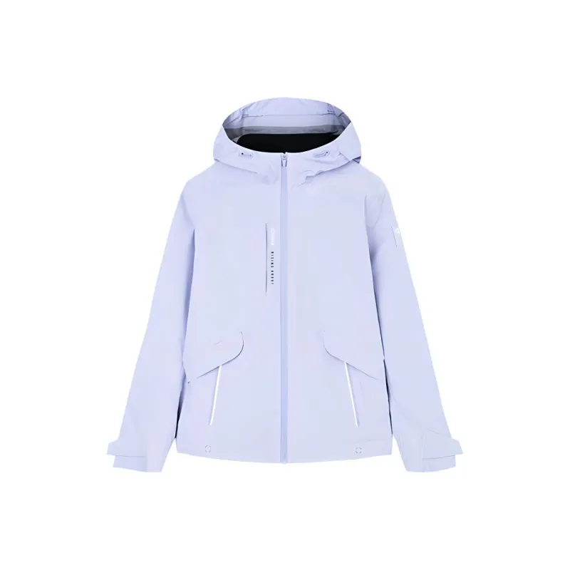 Anta Variety Training Collection Windproof Waterproof And Breathable Windbreaker Jacket Women's Light Fragrant Purple-0