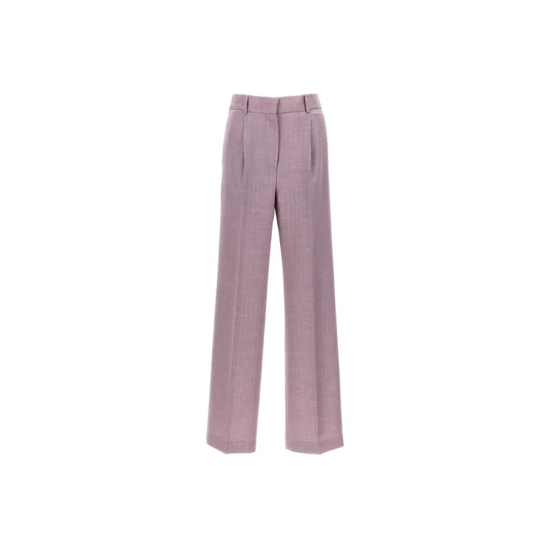 MSGM Lurex Pinstriped Pants-0