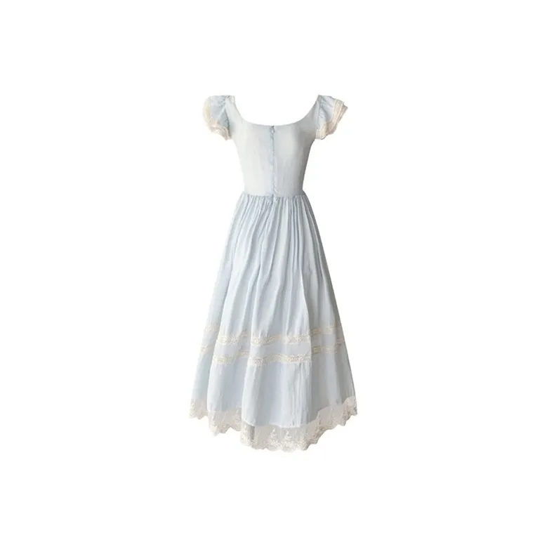 Qiuerle Short Sleeved Dress Women's-8
