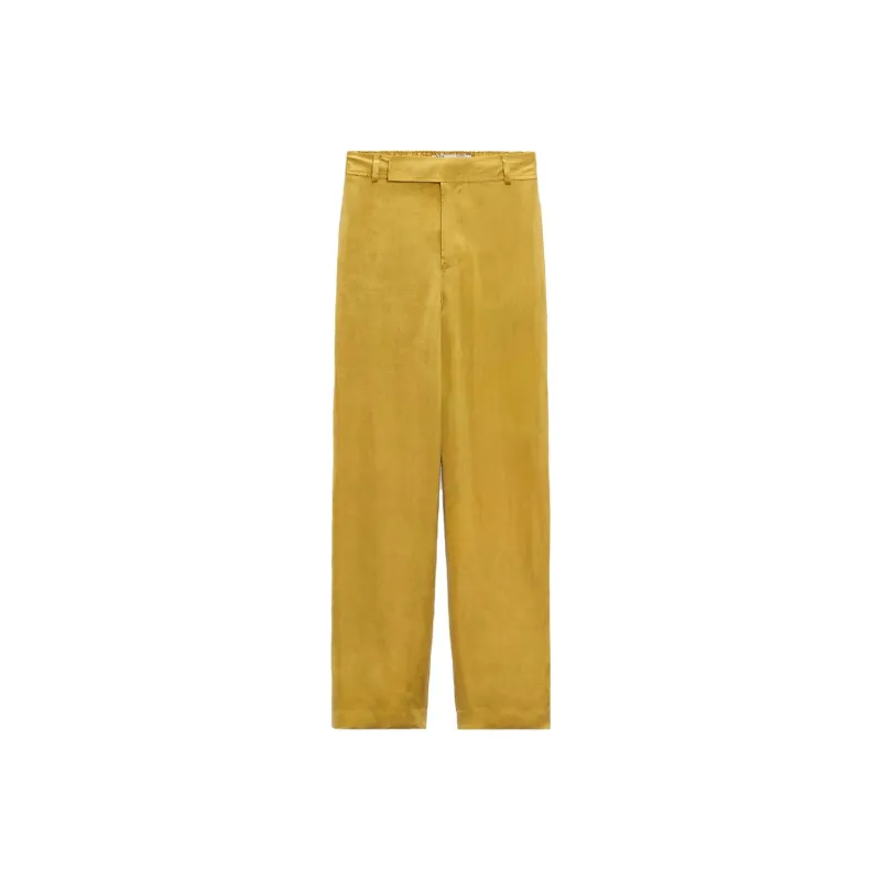ZARA Casual Pants Women's Green-0