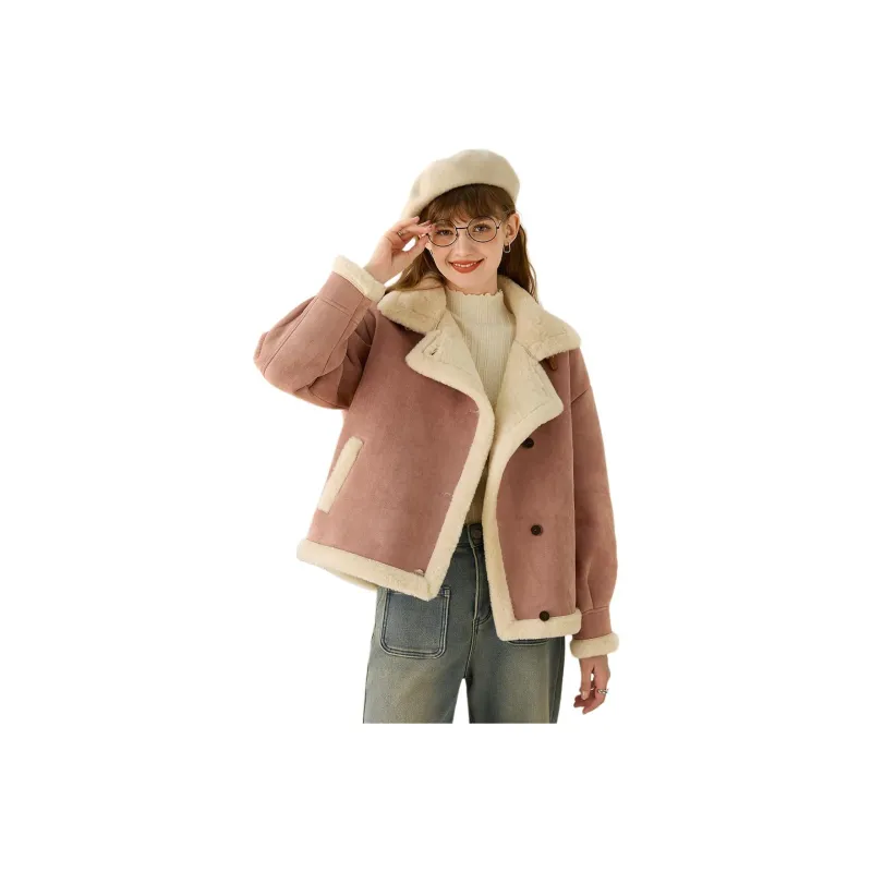 FAWENXIANGZI Velvet feel Coat Women's-0
