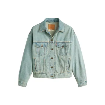 Levi's Denim Jacket Women's Gray Green