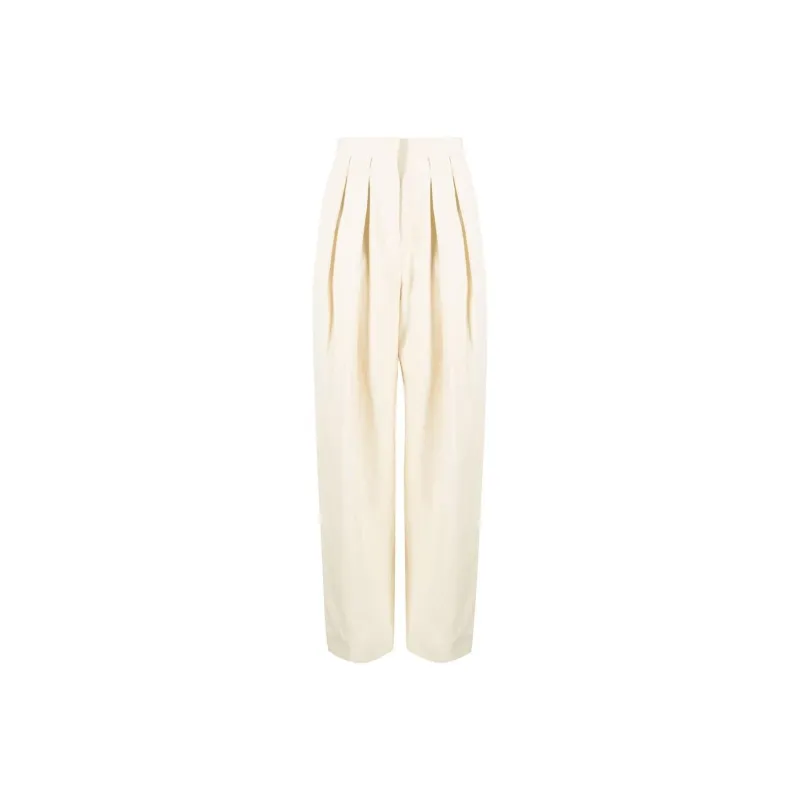 Stella McCartney High waisted Pleated Trousers-0