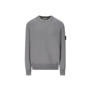 STONE ISLAND Logo Patch Crewneck Jumper