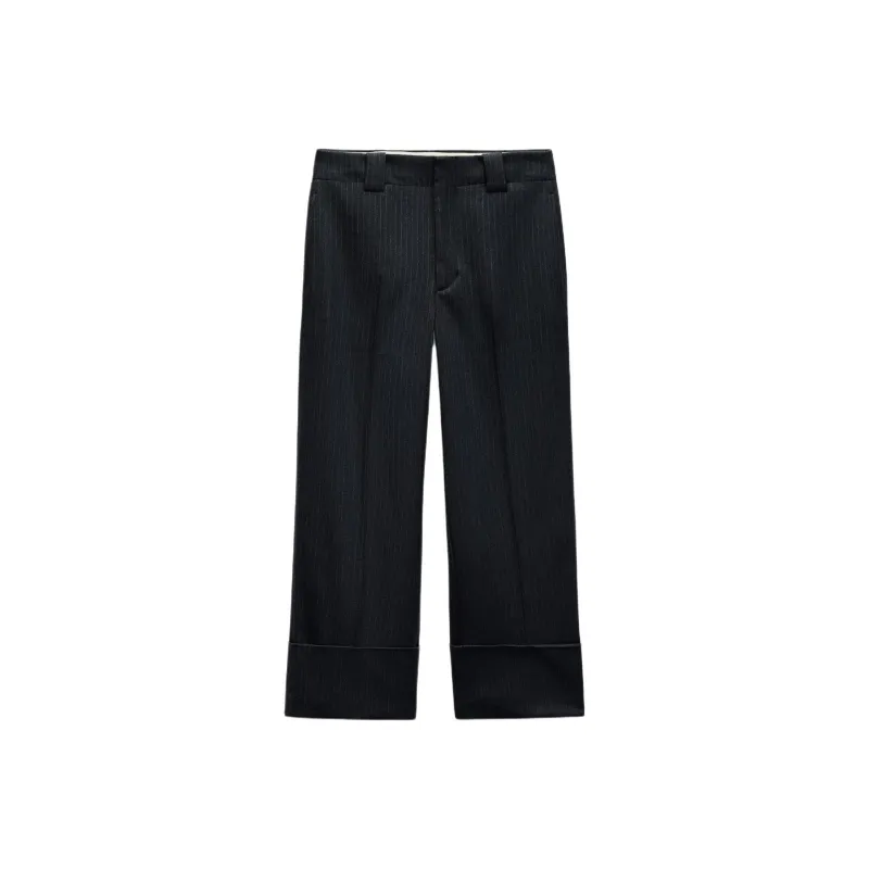 ZARA ZW Series Casual Pants Women's Marine Blue-0