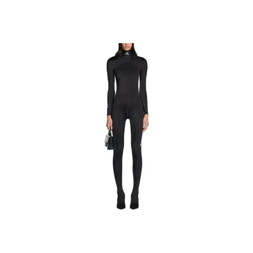 Balenciaga Casual Pants Slim Fit Women's Black