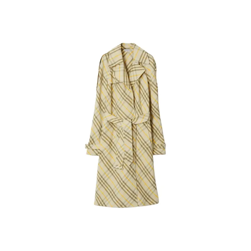 Burberry Trench Coat Women's Yellow-0