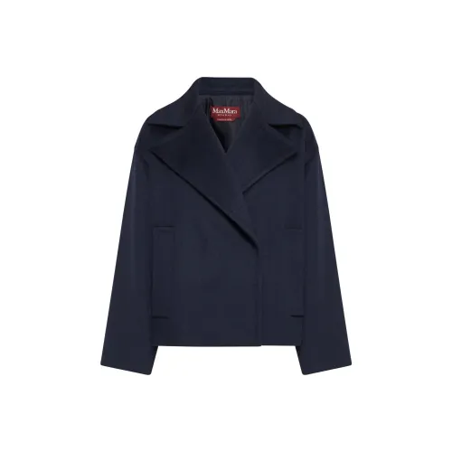 MaxMara Studio Cabala Dropped Shoulder Peacoat