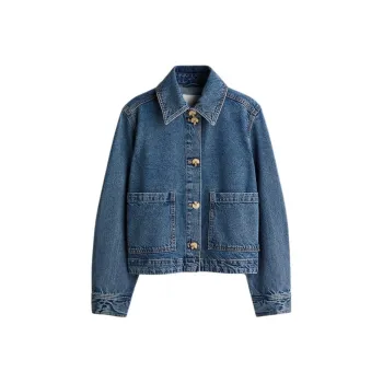 H&M Denim Jackets Women's Blue