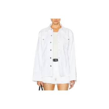 GRLFRND Denim Jacket Women's White