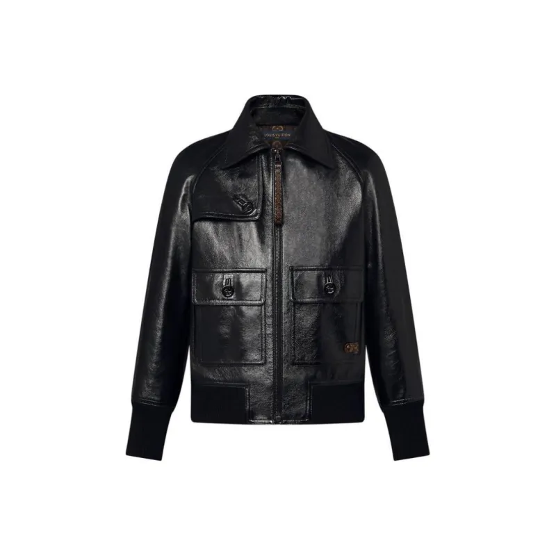 LOUIS VUITTON Calfskin Bomber Jacket-0