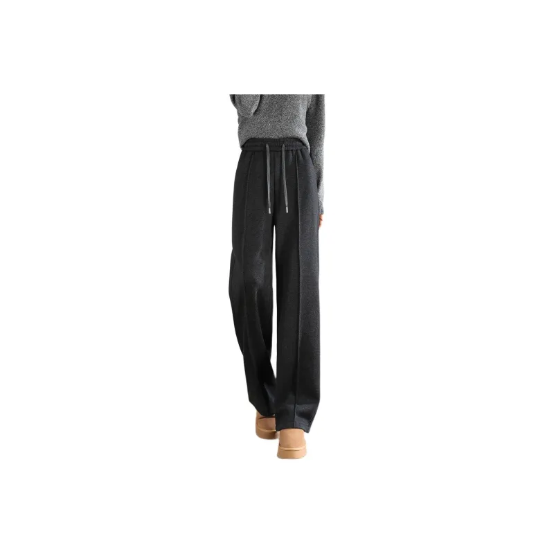 Weixi Casual Pants Women's Black Gray Color-0
