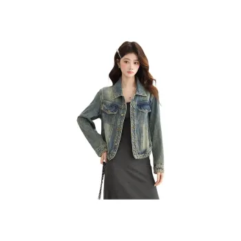 PLANE DRIFT Denim Jacket Women's Blue