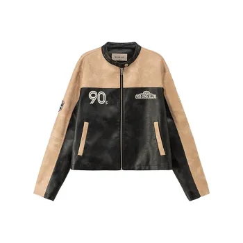 NO ONE ELSE Leather Jacket Women's Black