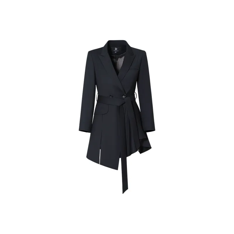 IDPAN Cropped Coats Women's Black-0