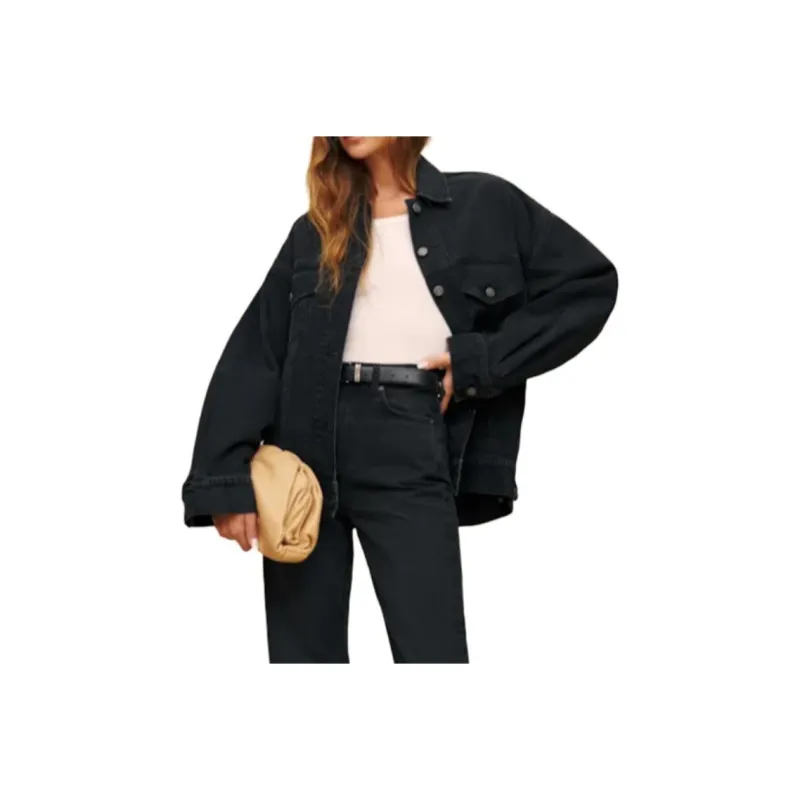 REFORMATION Denim Jacket Women's Turanno-1