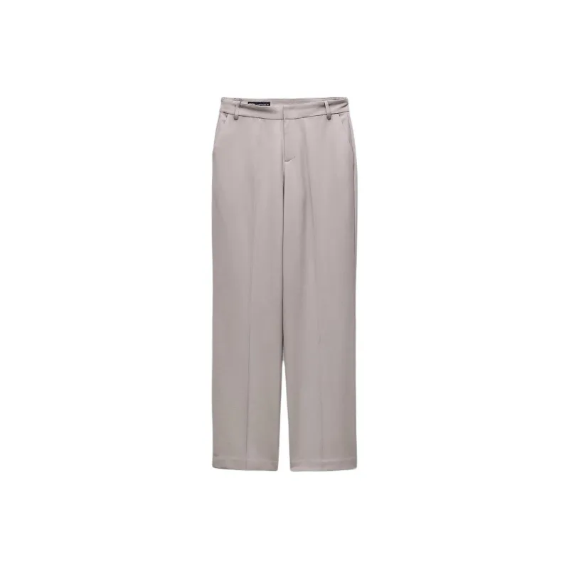 ZARA Casual Pants Women's Dark Taupe-0