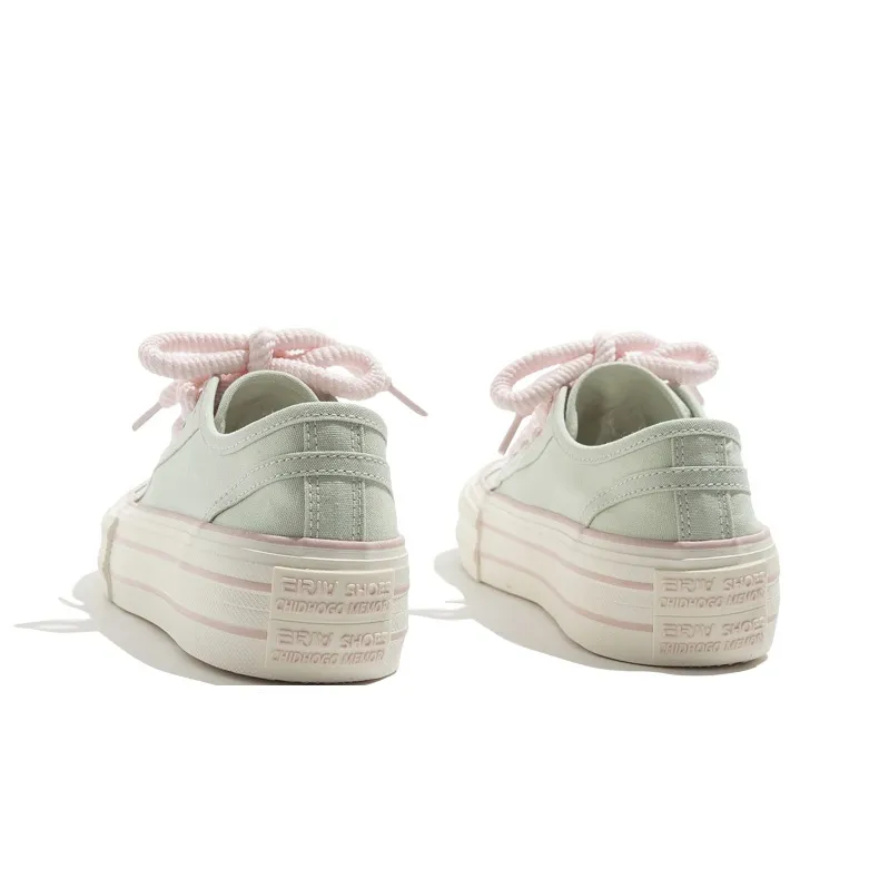 MEAKKEA Abrasion Resistant Coverage Lightweight Low Top Canvas Shoes Women's-3