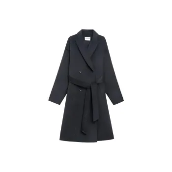 DEAR DEER PUFF Coats Women's Obsidian Gray Black