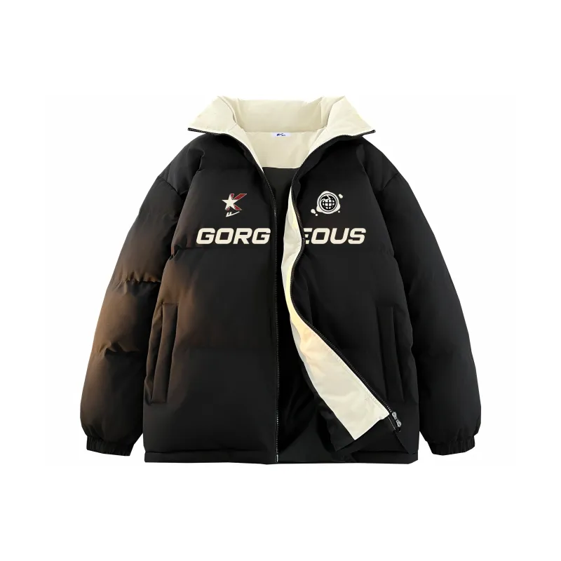 Warrior Ride The Wind And Waves Series Puffer Jacket Unisex-13