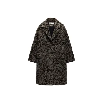 ZARA Coats Women's Leopard Print