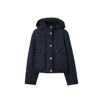 Burberry FW24 Puffer Jacket Women's Blue