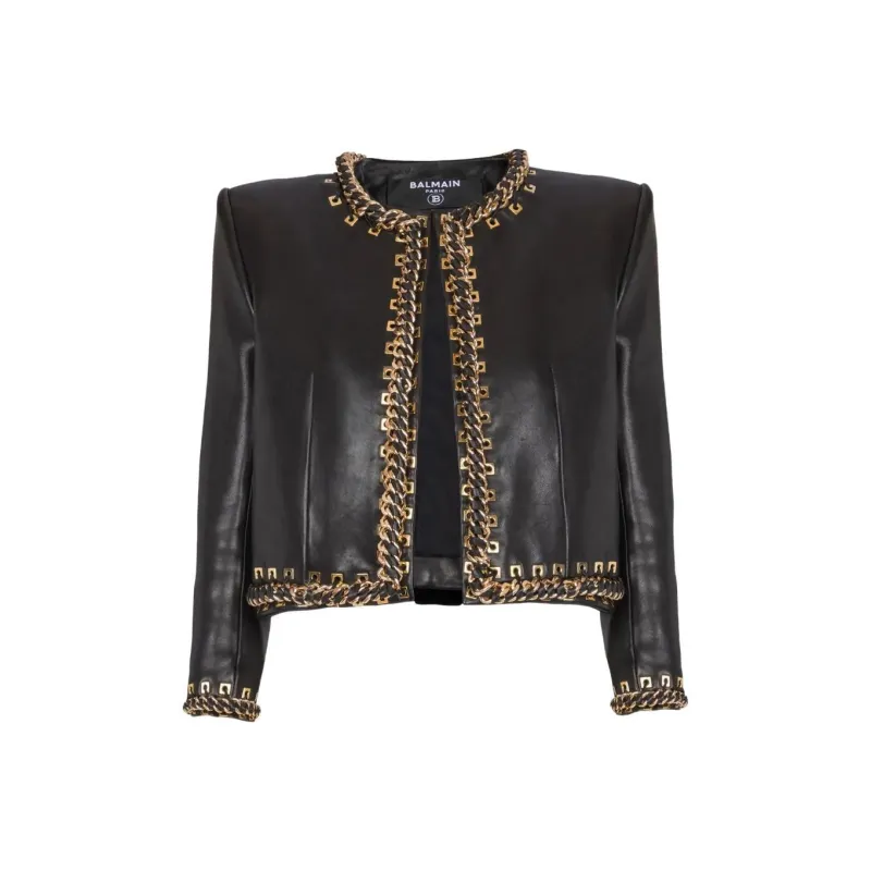 BALMAIN Chain Detailing Jacket-0