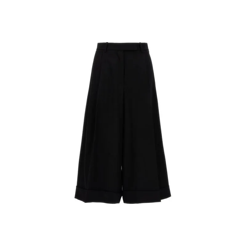 ROCHAS Pleated Wool Culottes-0