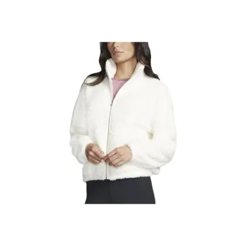 Skechers GO SNUGGLE Velvet-feel Coat Women's Ecru