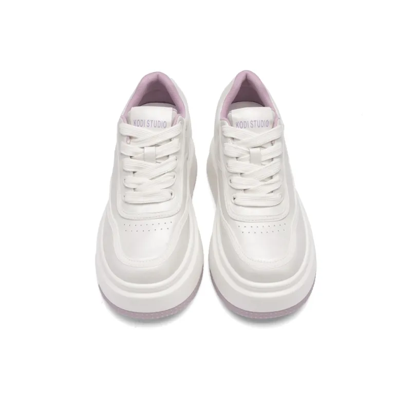 KODI Slip Resistant Lightweight Height Increasing Low Top Skateboard Shoes Women's-6
