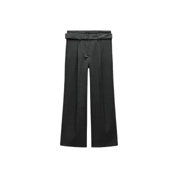 ZARA ZW Series Casual Pants Women's Dark Gray