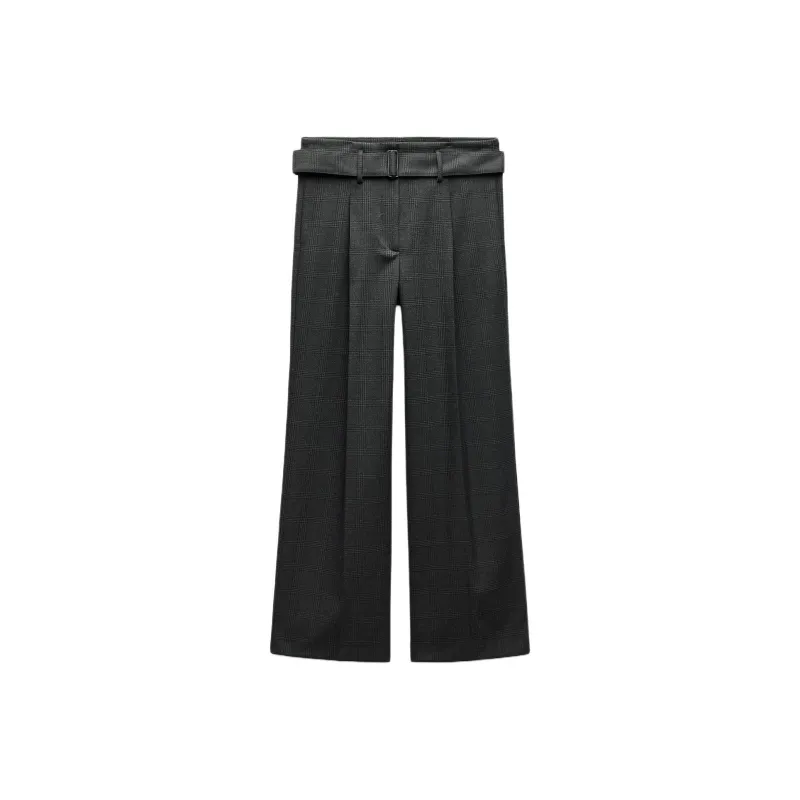 ZARA ZW Series Casual Pants Women's Dark Gray-0