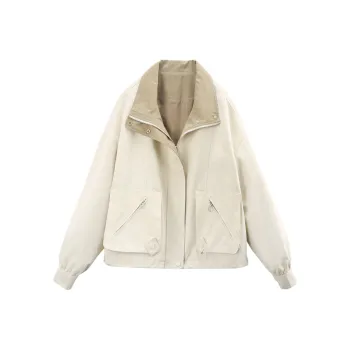 A Paradise For Awakening Cropped Coat Women's Beige Apricot