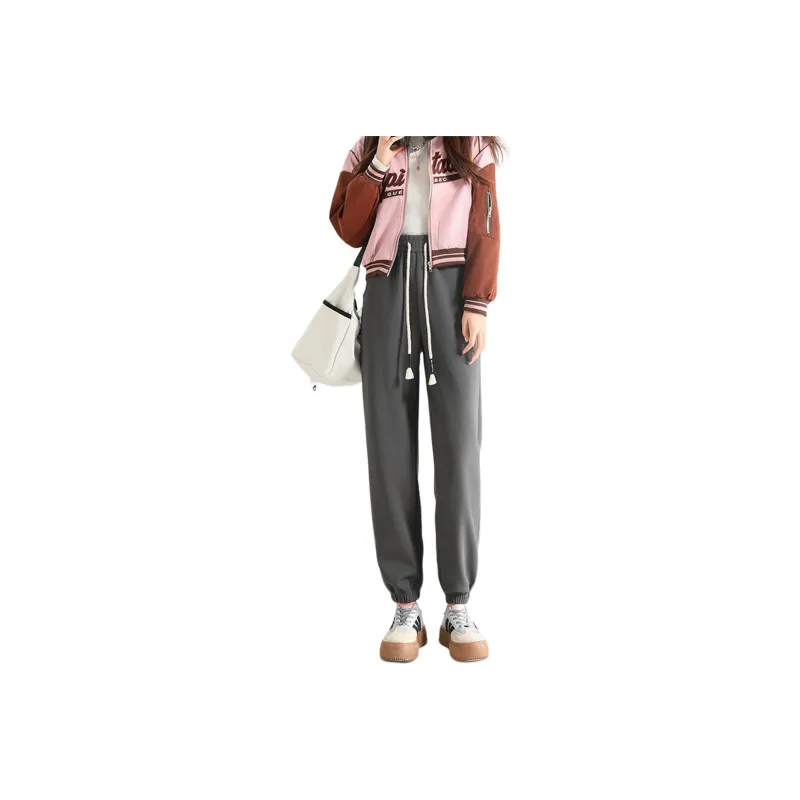 FAWENXIANGZI Casual Pants Women's Light Purple-6