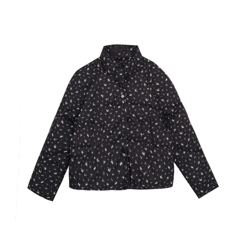 PAZZO Fashion Elegance Loose Fit Cropped Puffer Jacket Women's-5