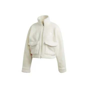 Adidas Originals TEDDY JACKET Velvet feel Coat Women's White