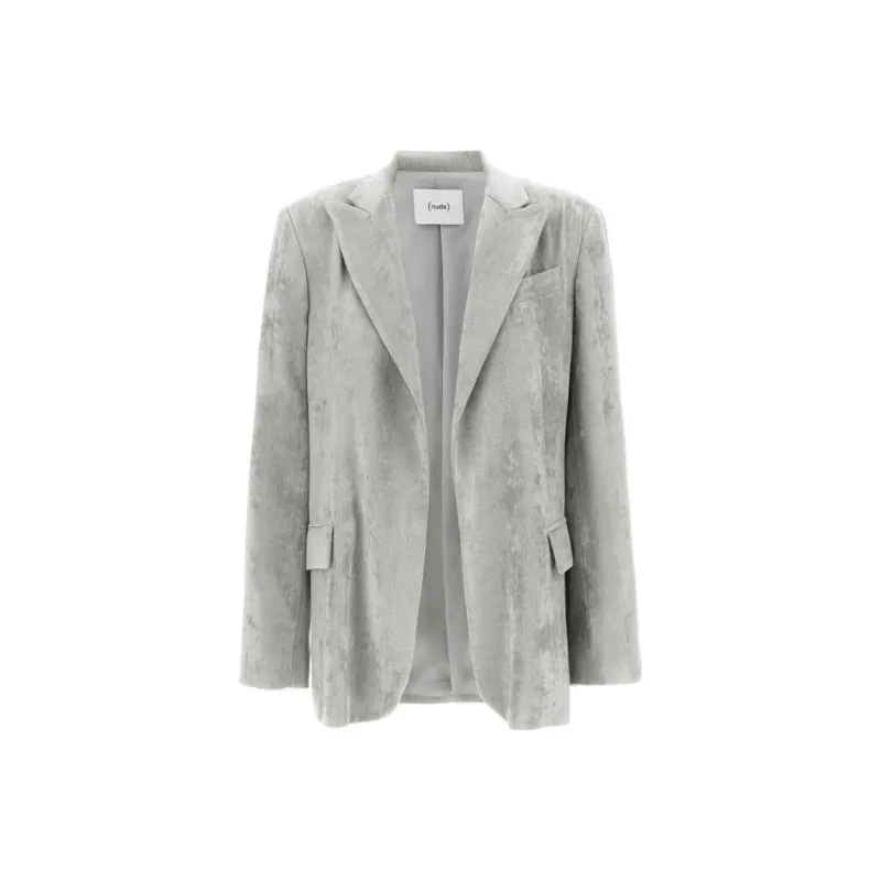 NUDE Velvet Blazer-0