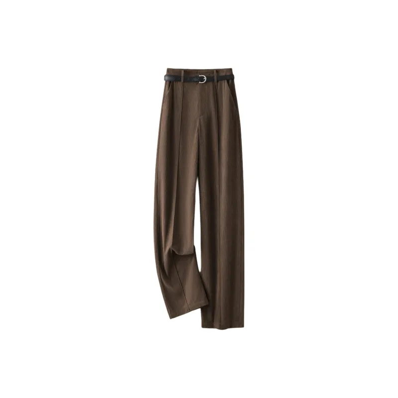 IHIMI Casual Pants Women's Chocolate Brown-0
